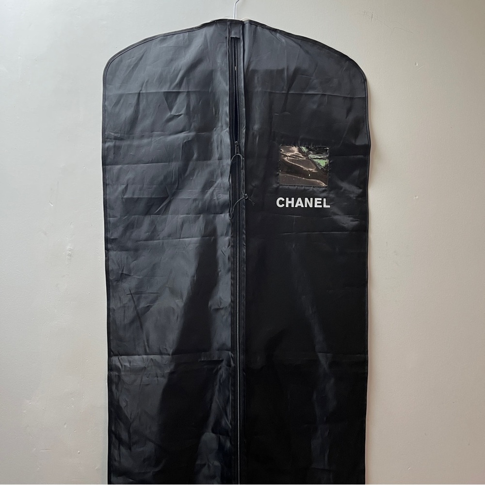 Vintage Y2K Chanel black extra long garment bag